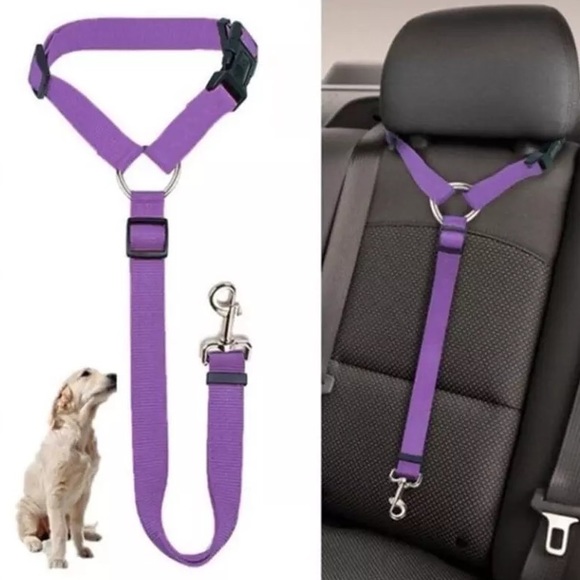 Other - Solid 2 in 1 Dog Car Seatbelt Lead Leash Safety Belt